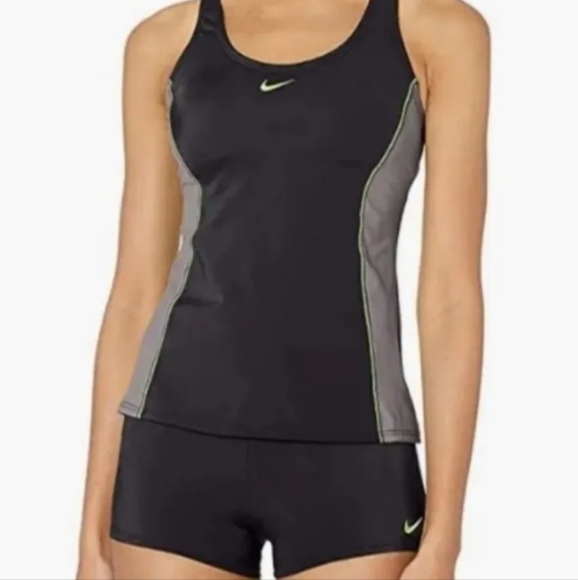 Nike Other - 3/$15!! Nike Raverback Tankini Swimsuit, built in bra with removable padding